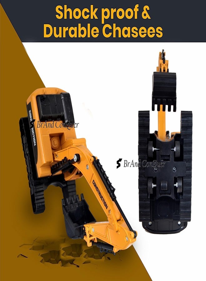 براند كونكور مجموعة مركبات هندسية غير قابلة للكسر من ماركة كونكر، تتضمن حفارة ورافعة طويلة، مناسبة للأولاد والبنات من عمر 3 سنوات فما فوق، ومجموعة مركبات للأطفال من عمر 3 إلى 14 سنة (حفارة ورافعة). - Image 5